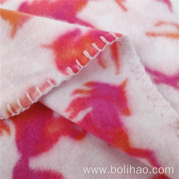 Chinese Supply Customized Soft Blanket Fleece Micro Fleece Blanket